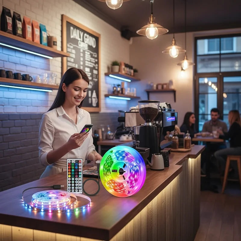 Runtoin RGB LED Strip Light